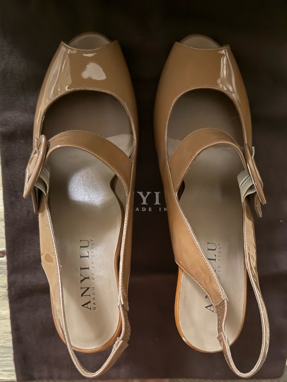 ANYI LU "Tulip" Sling Back Pump